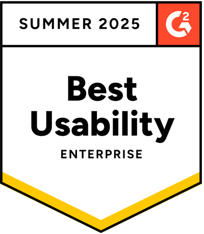 G2 Badge Best Usability Enterprise 